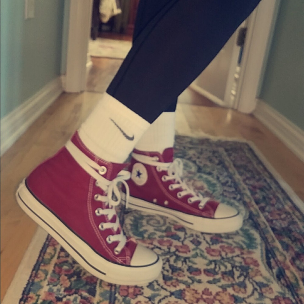 Red Converse perfect for any occasion.